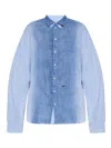 Dsquared2 Long-sleeve Buttoned Shirt In Blue