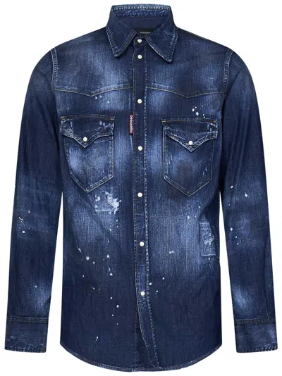 Dsquared2 Shirt In Blue