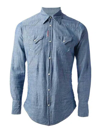 Dsquared2 Shirt In Blue