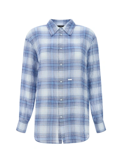 Dsquared2 Shirt In Blue/white