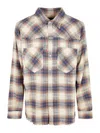 Dsquared2 Plaid Button-down Shirt With Chest Pockets In Brown