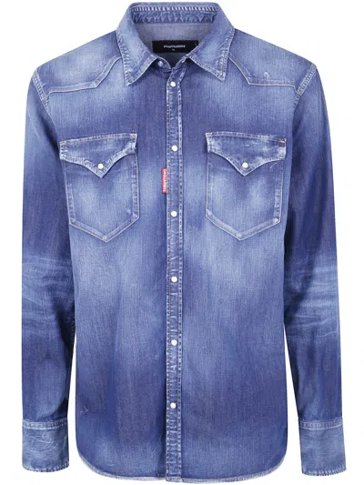 Dsquared2 Shirt Classic Western In Multi