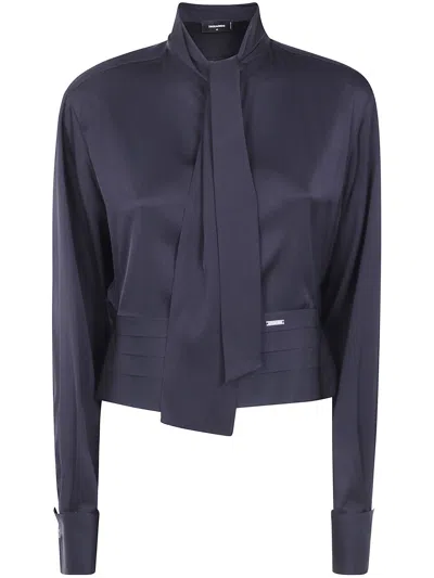 Dsquared2 Shirt Cropped Tuxedo In Animal Print