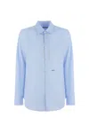 Dsquared2 Logo Plaque Shirt In Celeste