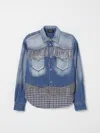 Dsquared2 Camicia In Denim Con Frange In Cristalli In Denim