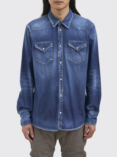 Dsquared2 Shirt Men  In Blue