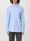Dsquared2 Logo-printed Long-sleeved Button-up Shirt In Blau