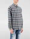 Dsquared2 Dsqua2 Men's Check Shirt With Laye Sleeves In Multicolor
