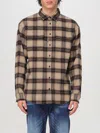 Dsquared2 Canadian Plaid Wool Blend Shirt In Bunt