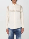 DSQUARED2 SHIRT DSQUARED2 MEN COLOR WHITE,F19843001