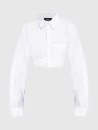 DSQUARED2 SHIRT DSQUARED2 WOMAN COLOR WHITE,H19507001