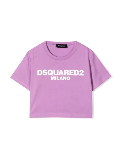 Dsquared2 Kids' Shirt In Lilac