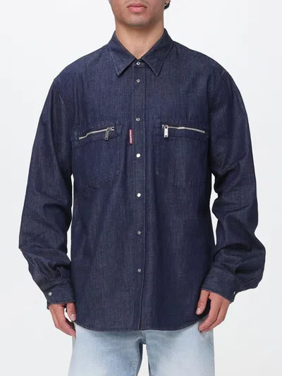 Dsquared2 シャツ メンズ カラー ブルー In Blue