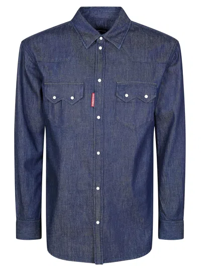 Dsquared2 Shirt Men In Blue