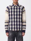 Dsquared2 Classic Check Drawstring Shirt In Multi