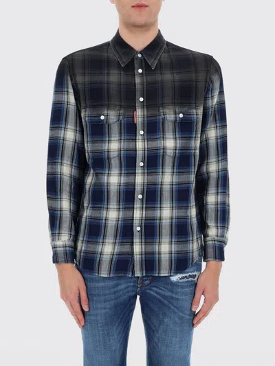 Dsquared2 Shirt Men  In Blue