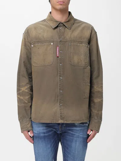 Dsquared2 Shirt Men  In Brown