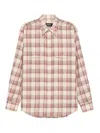 Dsquared2 Plaid Shirt With Lurex Thread In Multi