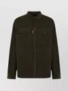 Dsquared2 Dsquared Bottle Green Stretch Corduroy Shirt