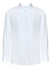 Dsquared2 Poplin Cotton Shirt With Spread Collar In White