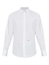 Dsquared2 Logo Printed Buttoned Shirt In White