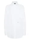 Dsquared2 Maxi Dean Long-sleeved Shirt In White