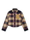 Dsquared2 체크 프린트 코듀로이 포켓 셔츠 In Multi