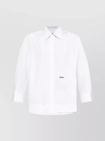 DSQUARED2 SHIRT WITH EMBROIDERED LOGO AND POCKET