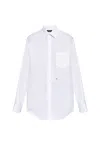 Dsquared2 Maxi Dean Shirt In White