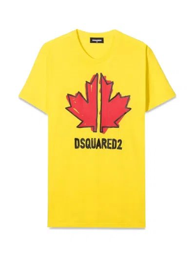 Dsquared2 Kids' Shirt In Yellow