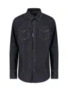 Dsquared2 Collared Shirt With Pockets And Long Sleeves In Multi