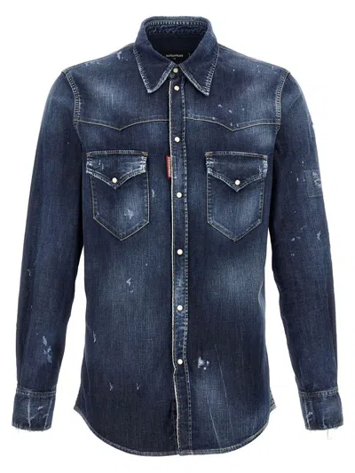 Dsquared2 Shirts In Blue