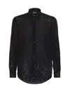 Dsquared2 Pinstriped Shirt In Black