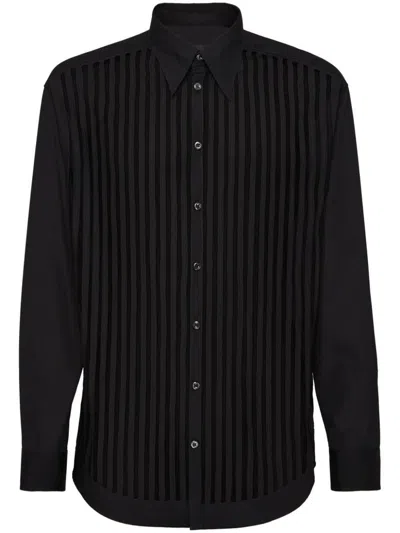 Dsquared2 Sleek Black Cotton Shirt For Men