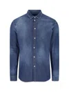 Dsquared2 Dan Relaxed Chambray Denim Shirt In Blue