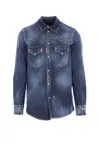 Dsquared2 Fashion Western Shirt In Blue