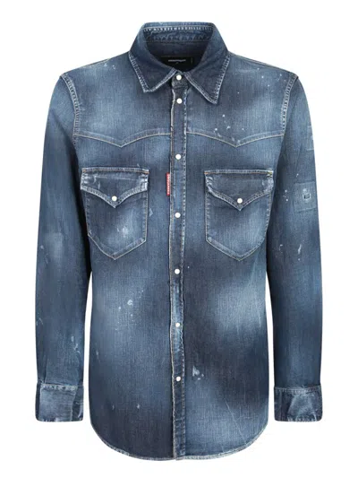 Dsquared2 Shirts In Blue