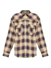 Dsquared2 Plaid Button-down Shirt With Chest Pockets In Brown