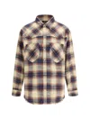 Dsquared2 Plaid Button-down Shirt With Chest Pockets In Blue