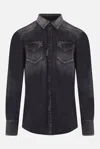Dsquared2 Western Style Shirt With Chest Pockets And Pointed Collar In Grey