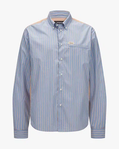 Dsquared2 Shirts In Light Blue/white/brown