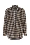 Dsquared2 Capsule Shirt In All-over Check Patterned Cotton In Multi