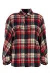 Dsquared2 Dsquared Woman Embroidered Flannel Dean Shirt In Multicolor