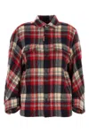 Dsquared2 Dsquared Woman Embroidered Flannel Dean Shirt In Multicolor