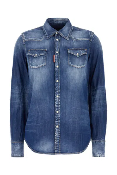 Dsquared2 Shirts In Blue