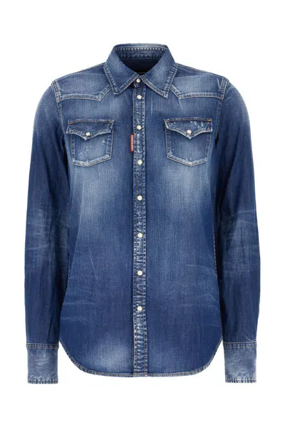 Dsquared2 Shirts In Blue