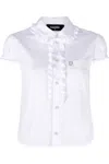 Dsquared2 Little Ruffled White Shirt