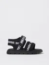 Dsquared2 Logo-print Touch-strap Sandals In Schwarz