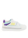 Dsquared2 Smooth Leather New Jersey Sneakers In White