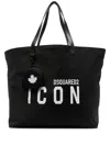 Dsquared2 Logo-print Tote Bag In Black